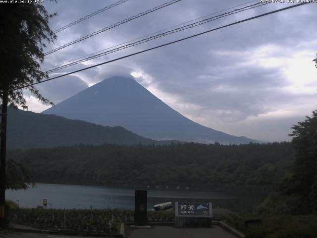 西湖からの富士山