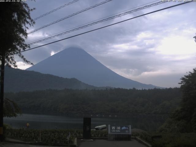 西湖からの富士山