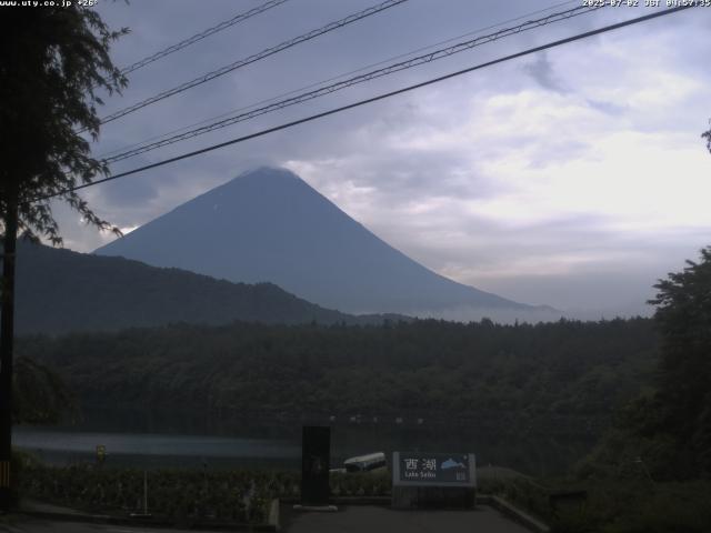 西湖からの富士山