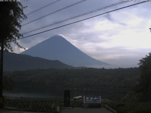 西湖からの富士山