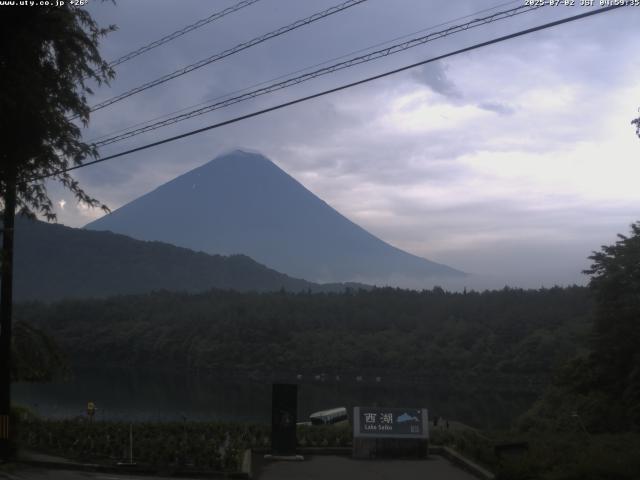 西湖からの富士山