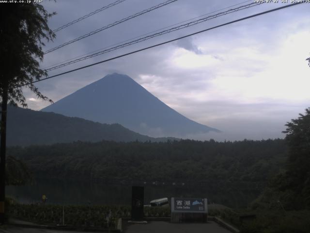 西湖からの富士山