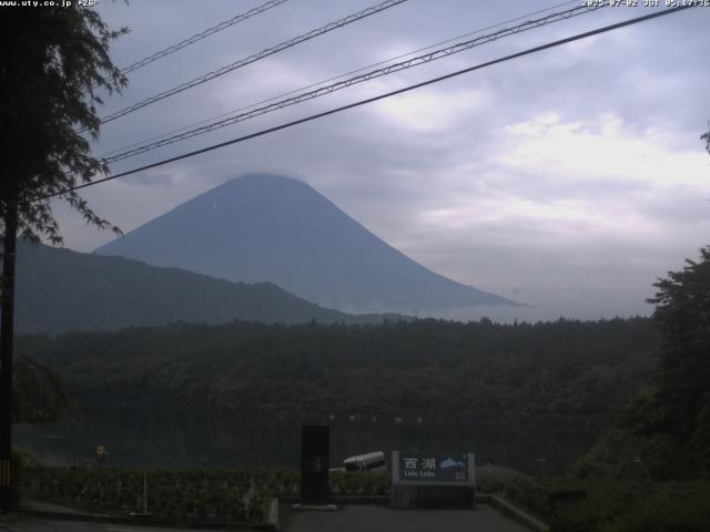 西湖からの富士山