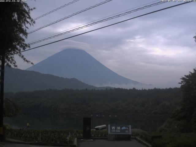 西湖からの富士山
