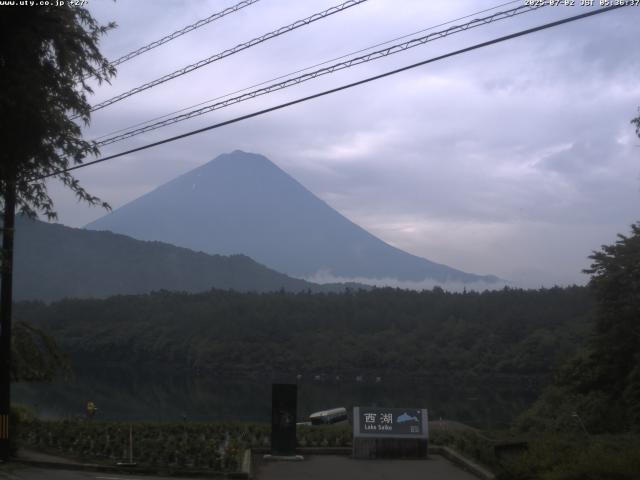 西湖からの富士山