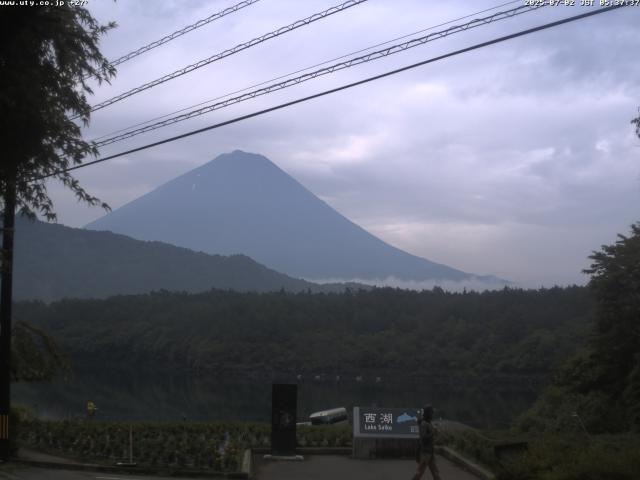 西湖からの富士山