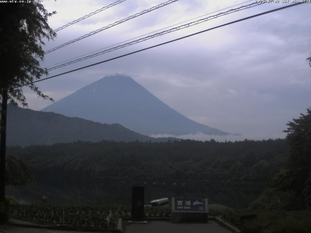西湖からの富士山