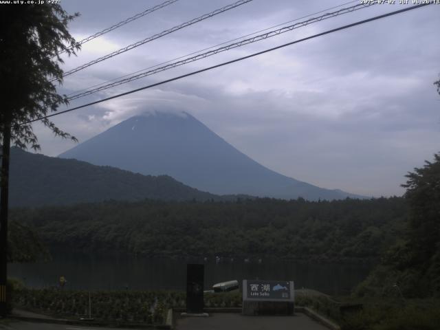 西湖からの富士山
