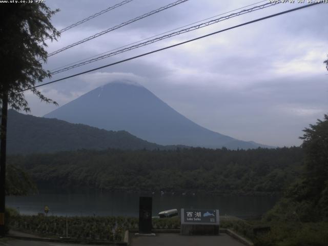 西湖からの富士山