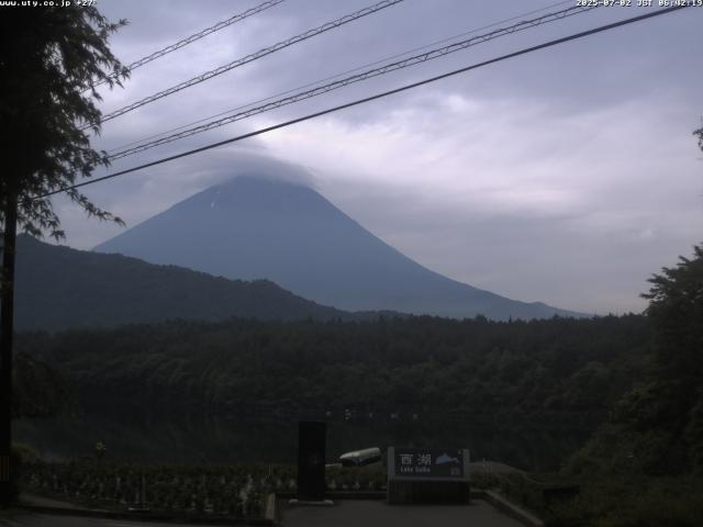 西湖からの富士山