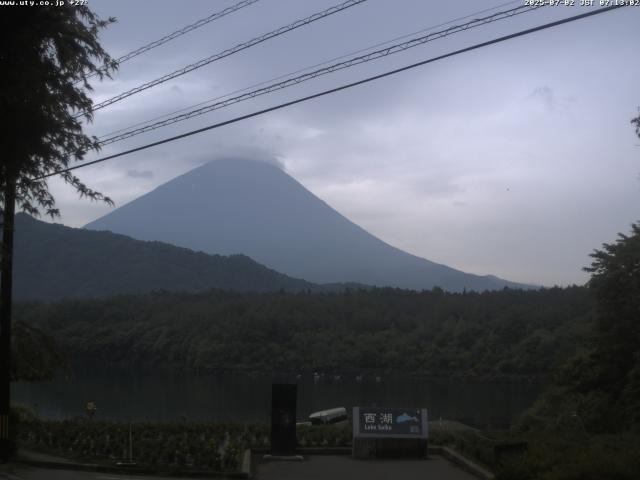 西湖からの富士山