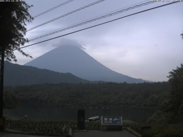 西湖からの富士山