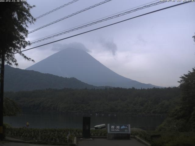 西湖からの富士山