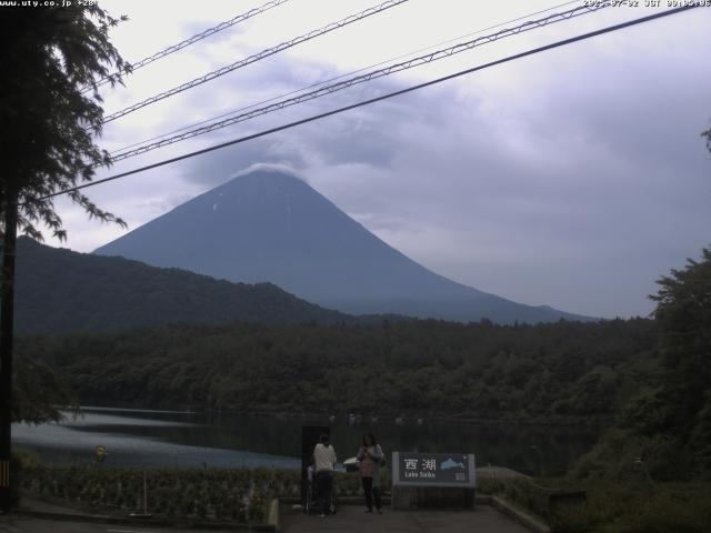 西湖からの富士山