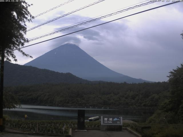 西湖からの富士山