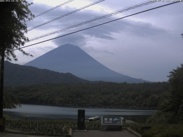 西湖からの富士山