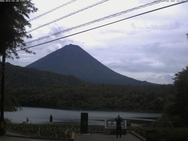 西湖からの富士山