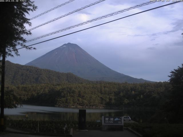 西湖からの富士山