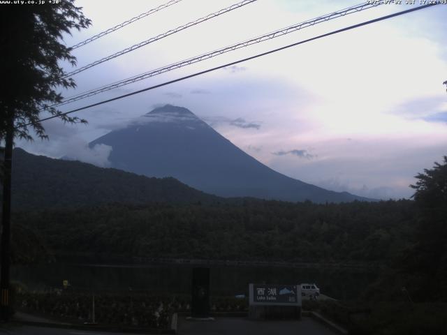西湖からの富士山