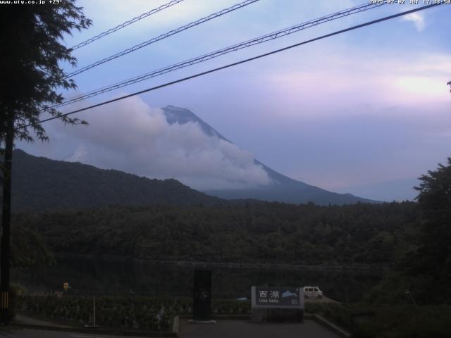 西湖からの富士山