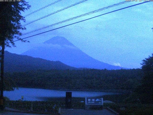 西湖からの富士山