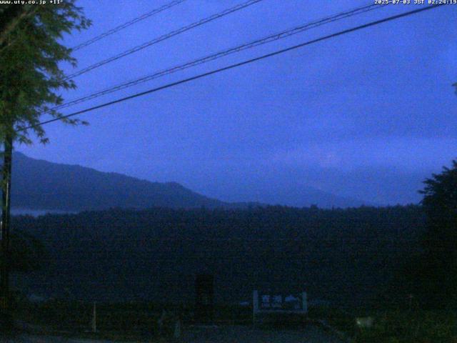 西湖からの富士山