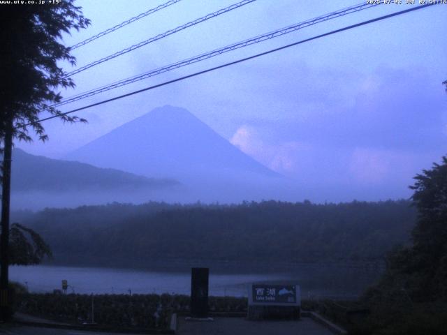 西湖からの富士山