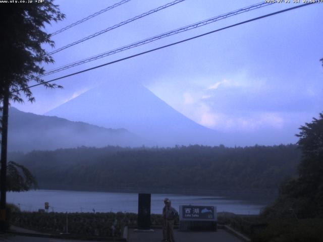 西湖からの富士山