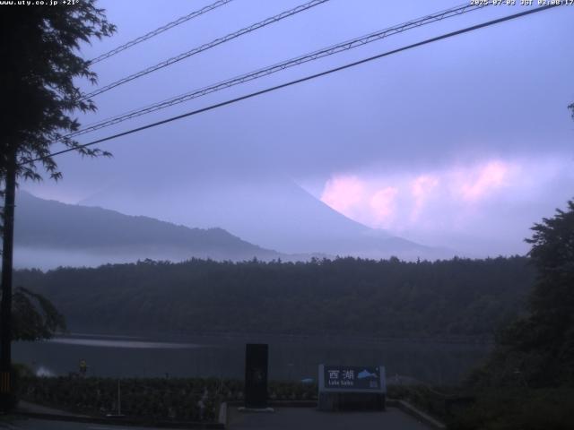 西湖からの富士山