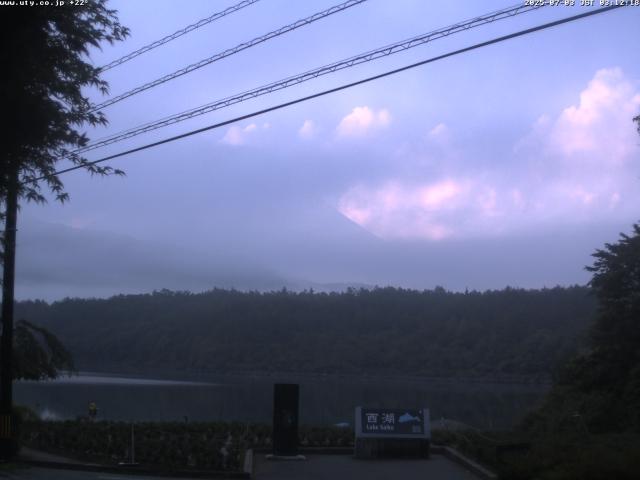 西湖からの富士山
