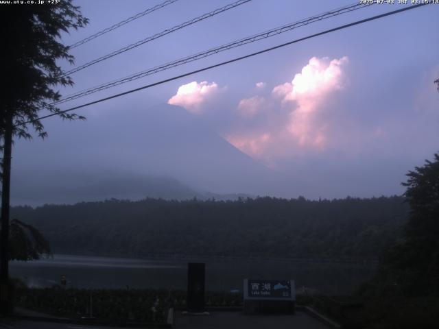 西湖からの富士山