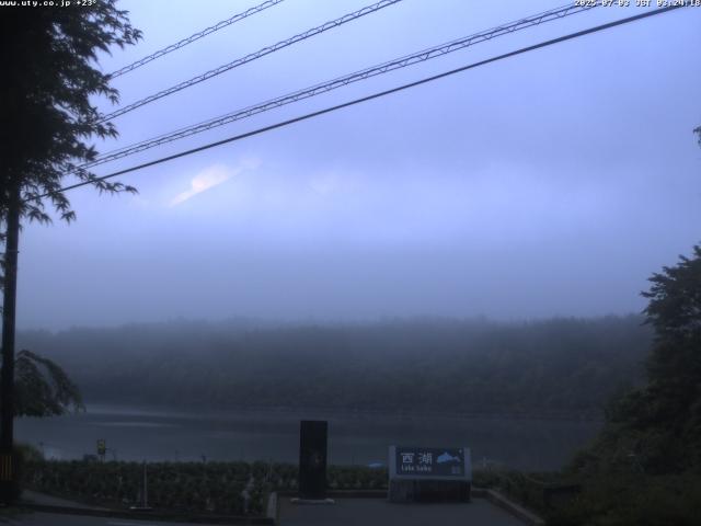 西湖からの富士山