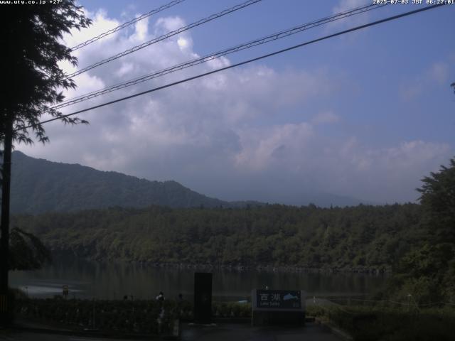 西湖からの富士山