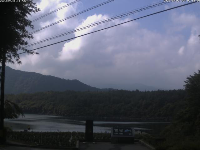 西湖からの富士山