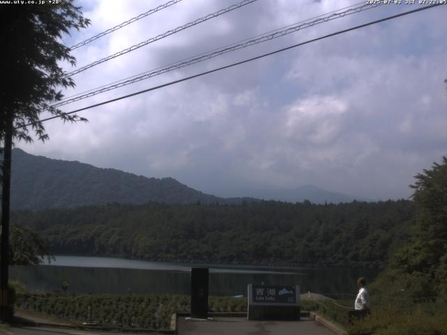 西湖からの富士山