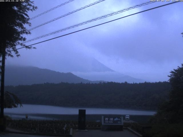 西湖からの富士山