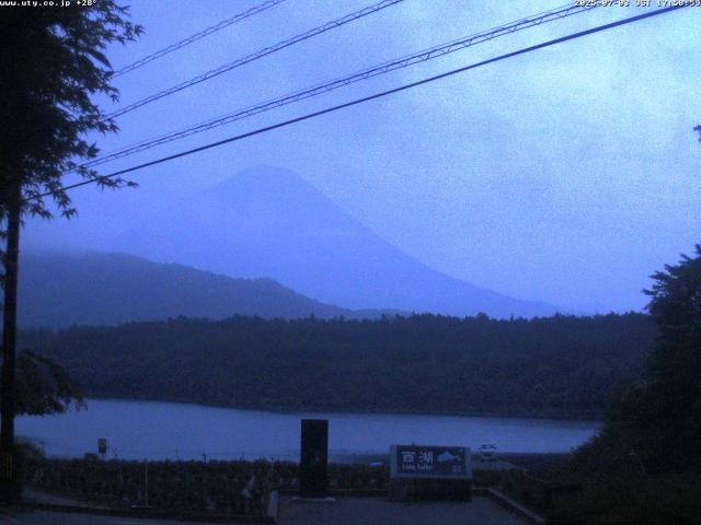 西湖からの富士山