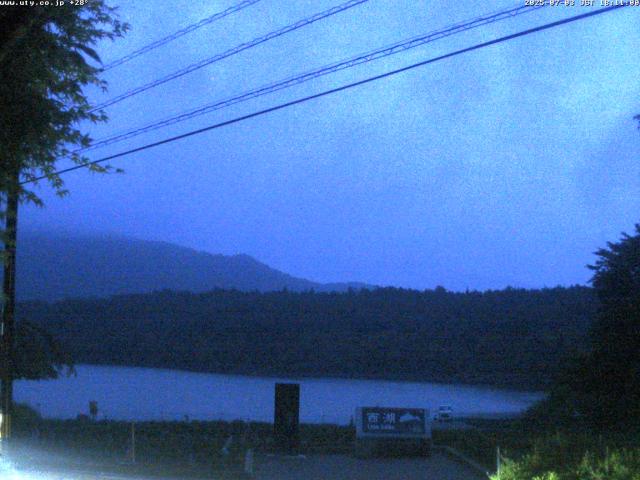 西湖からの富士山