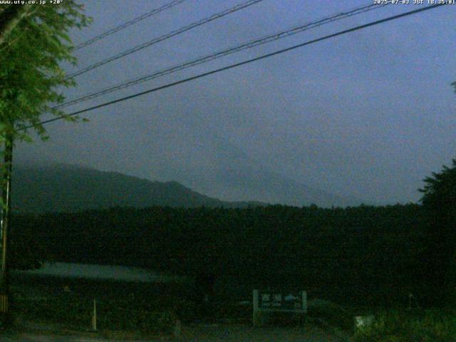 西湖からの富士山