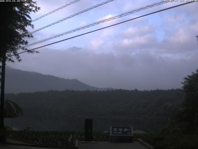 西湖からの富士山