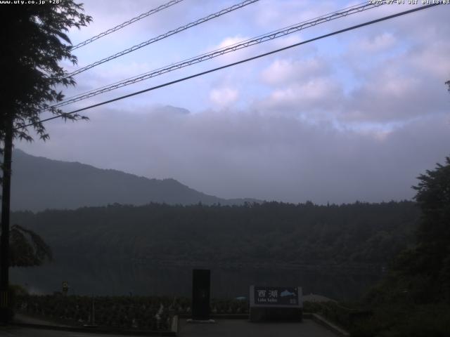 西湖からの富士山