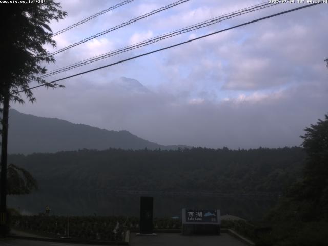 西湖からの富士山