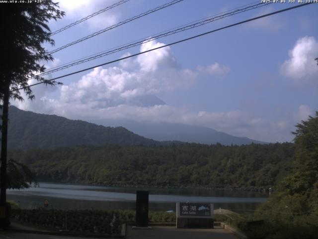 西湖からの富士山