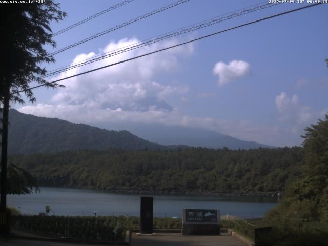 西湖からの富士山