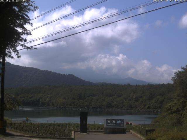 西湖からの富士山