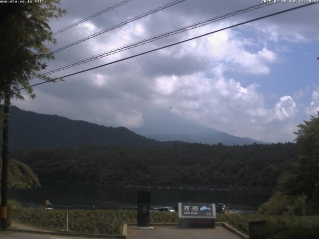 西湖からの富士山