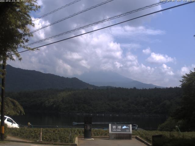 西湖からの富士山