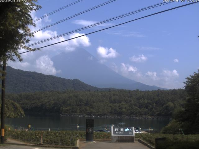 西湖からの富士山