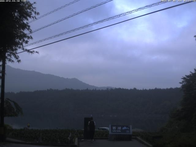 西湖からの富士山