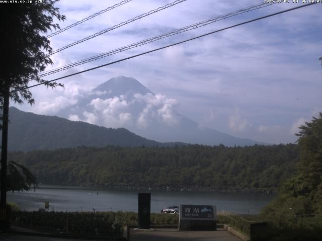 西湖からの富士山
